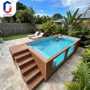 Piscine hors sol préfabriquée, prête à l'emploi, pour jardin extérieur, avec système de filtration complet - Product Image 1