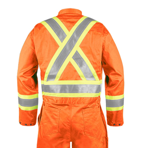 Vêtements de travail haute visibilité, sécurité, réfléchissants, respirants, en coton et polyester, meilleure qualité, nouvelle arrivée, combinaison de sécurité respirante - Product Image 6