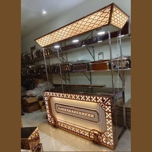 Modern Durable Metal Design Wedding Counter Stainless Steel <strong>Bar</strong> <strong>Table</strong> for Outdoor Hotel Home Park or Office Use - Product Image 5