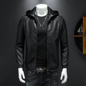Chaqueta de Motocross negra impermeable de la mejor calidad para hombre, nueva llegada, lona de invierno transpirable con cuello de piel de oveja para montar - Product Image 2