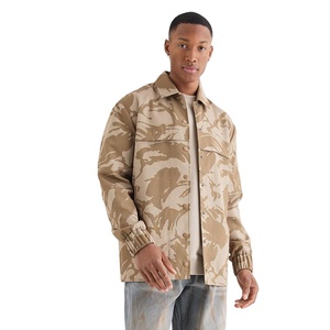 Coated Woven Stand Collar Front Logo Men's Winter Windproof Hooded Varsity Casual <b>Jacket</b> Breathable Polyester - Product Image 1