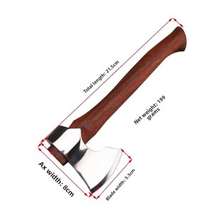 Venta al por mayor de alta calidad personalizada OEM ODM servicio de grado industrial de acero de Damasco Tomahawk cabeza hacha al aire libre Camping carpintería - Product Image 6