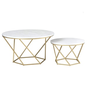 Premium fabriqué à la main en acier inoxydable plaqué or Art déco printemps Table basse Durable intérieur/extérieur utilisation créative décoration de la maison - Product Image 1