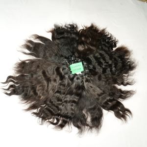 Extensiones de cabello humano camboyano templo vendedores ondulados paquetes de 8-32 pulgadas virgen natural cruda alineada con cutícula 100% - Product Image 4