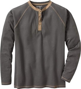 Chemises coupe-vent raglan à col en O pour hommes, tailles régulières et grandes - Product Image 1