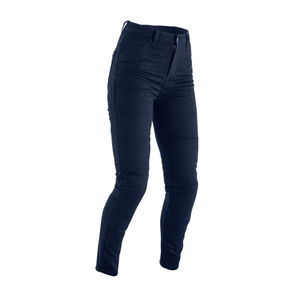 Jean de motard en denim bleu indigo avec renfort en Kevlar et protection homologuée CE pour la sécurité de la moto - Product Image 3