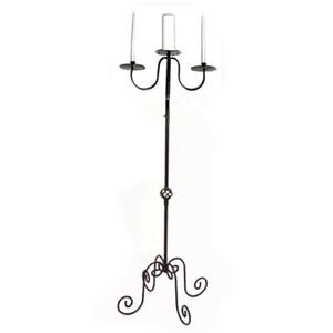 <b>Black</b> Wrought Iron Home Decoration Christmas Wedding & Reception Arches <b>Candles</b> <b>Pillars</b> Candelabra - Product Image 2