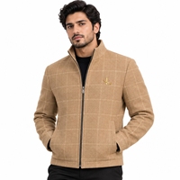 Vêtement idéal pour les loisirs, les voyages et la marche, veste en laine pour homme, tissu en laine de qualité supérieure, chaude, confortable et élégante pour l'hiver