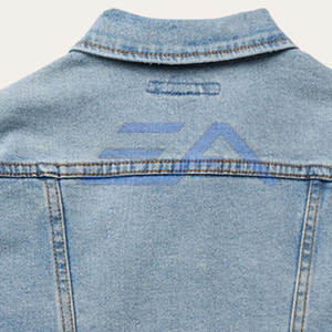 Veste en jean pour homme d'hiver respirante et écologique en coton 100% de qualité supérieure, avec logo sur le devant et doublure en coton, vente chaude - Product Image 6