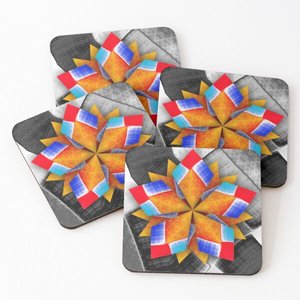 Supplier Bar Drink Coaster Customized Printed Cardboard Pulp Board Square Round Tissue Absorbent <b>Paper</b> Coasters Home and Kitchen - Product Image 1