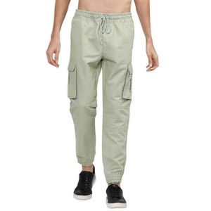 Pantalon cargo élégant en polyester pour homme avec matériau respirant et ajustement confortable pour porter un pantalon cargo toute la journée - Product Image 1