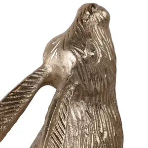 Elegante Figura Religiosa de Animal Chapada en Oro, Decoración Contemporánea para el Hogar, Escultura Hecha a Mano, Arte Coleccionable Moderno y Pulido - Product Image 2