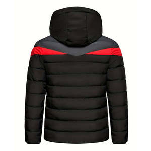 Nouveau design Fermeture éclair avec poches Logo personnalisé Veste chaude respirante et décontractée pour hommes Veste d'hiver confortable - Product Image 2
