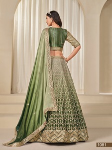 Excelente Calidad Premium Chinon Seda Con Bordado Lehenga Choli Mayorista Fabricante Y Proveedor De Surat - Product Image 4