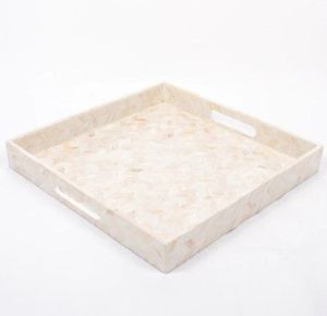ถาดตกแต่งแบบฝังมุกสำหรับกาแฟชาและขนม - Product Image 1