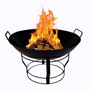 Brasero de Metal de Estilo Clásico Muy Demandado, Brasero para Exteriores con Superficie Galvanizada, Ecológico para Uso en Jardín - Product Image 4