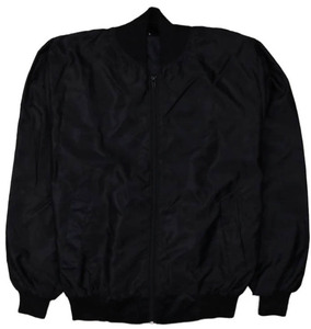 แจ็กเก็ตนักบินแถวเดียวสำหรับผู้ชายแจ็กเก็ตนันน้ำตราทีมเบสบอลสีดำดีไซน์กำหนดโลโก้ได้ตามต้องการ - Product Image 1