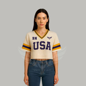 Maillot de football américain personnalisé en mesh, vêtements d'équipe, maillots de sport sublimés, streetwear, maillot de football rétro - Product Image 2