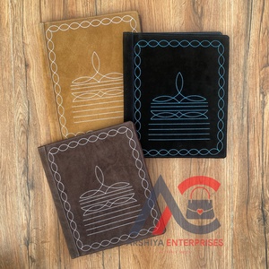Neuer benutzer definierter A4 Boot Stitch Wildleder Business Portfolio Präsentation ordner Document Organizer Konferenz ordner mit mehreren Taschen - Product Image 1