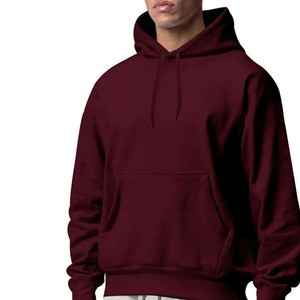 เสื้อสเวตเตอร์สวมหัวมีฮู้ดโอเวอร์ไซส์สำหรับผู้ชายเสื้อกันหนาวผ้าฝ้ายแบบสวมหัวทรงหลวมเสื้อมีฮู้ดแขนยาวลำลองแฟชั่น - Product Image 2