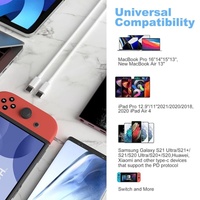 Câble USB C à Charge Rapide de 1M, Chargeur Express pour Samsung S24/S23, iPhone 13/14/15 Plus Pro Max, PC, Batterie Externe, Tablette, Cuivre Pur IOS
