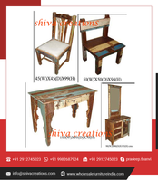 Table console moderne en bois recyclé réglable en hauteur pour bureau à domicile et salon – Prix de gros direct du fabricant