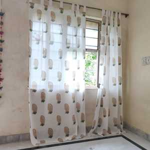 Cortina India Hecha a Mano con Ojales, 100% Algodón, Estilo Jaipuri, Ligera, para Uso en Todas las Estaciones - Product Image 4