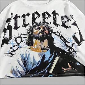 T-shirt grande taille pour hommes Couleur personnalisée Imprimé à manches longues Coupe classique surdimensionnée Col en O avec coupe confortable - Product Image 4