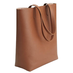 <b>Women's</b> Large Capacity Cow Leather Tote <b>Bag</b> with Durable Zipper Closure and Dual Handles Customizable Soft PU Lining - Product Image 4