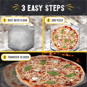 Pala para <span class=keywords><strong>Pizza</strong></span> a Cuadros Extra Grande con Mango Plegable, Accesorios para Horno <span class=keywords><strong>de</strong></span> <span class=keywords><strong>Pizza</strong></span> al Aire Libre, Resistente al Calor, Apto para Horno y Lavavajillas - Product Image 4