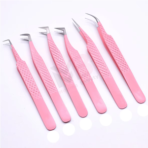 Best Lightweight Non Slip Grip Gold Lash Tweezers Set Lash <b>Extension</b> Tool <b>Kit</b> For Beginners And Professionals Level Lash Artists - Product Image 2