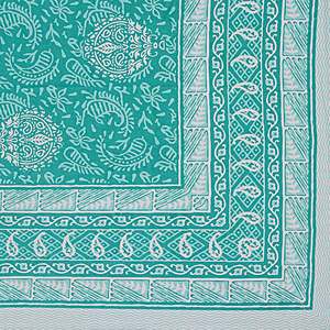 Ensemble de draps double ethniques bleu turquoise avec 2 taies d'oreiller (ADB1472) - Product Image 5