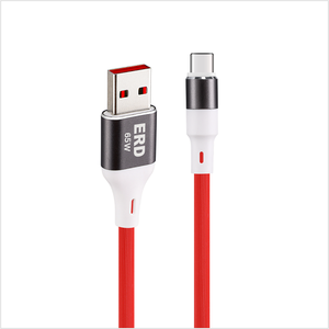 Chất lượng yên tâm ERD 65 Wát USB-C dây cho sạc nhanh và dữ liệu trên số lượng lớn giá từ Ấn Độ xuất khẩu USB-C dây cáp - Product Image 1