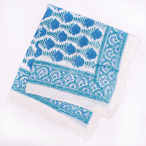 Bandana en coton imprimé à la main, motif floral, léger, écologique, respirant, à nouer, lavable, fournisseur en gros - Product Image 6