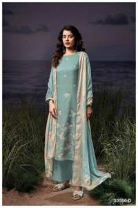 Collection de costumes de fête Salwar Kameez brodés à la main en coton de qualité supérieure disponible au tarif de gros - Product Image 4