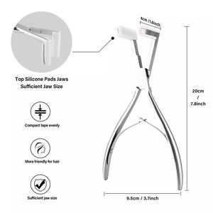 German Stainless Steel Hair Extension <b>Pliers</b> <b>Set</b> Finish Polish German Steel Handle For Human Hair Styling <b>Set</b> - Product Image 3