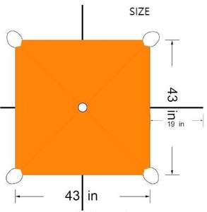 Top de sécurité Blaze Orange à 4 côtés OEM Blaze Hunting Safety Magnetic avec sac de transport Marqueurs de tente portables et pliables Panneau de sécurité - Product Image 4