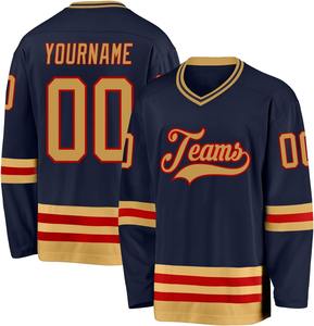 Venta al por mayor personalizado equipo hockey sobre hielo camisetas OEM fabricante sublimación Impresión digital alta calidad equipo uniformes - Product Image 6