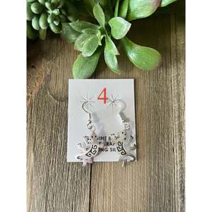 <b>Sterling</b> <b>Silver</b> Navajo <b>Dangle</b> Lizard <b>Earrings</b> with Freshwater Pearl and Shell - Product Image 5