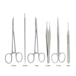 Kit d'instruments de dissection vétérinaire manuel en acier inoxydable pour chirurgie générale, haute qualité, réutilisable - Product Image 2