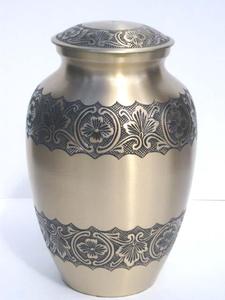 Urna de cremación grabada memorable de plata mate, urna memorable de estilo clásico caliente para cremación, urna de Metal de alta calidad de lujo duradera - Product Image 4