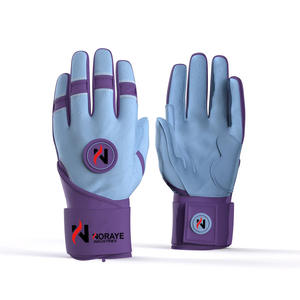 批发棒球击球手套批发击球手套皮革长袖口击球手套 - Product Image 3