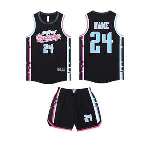 Conjunto de Pantalones Cortos y Camiseta de Baloncesto Bordados Personalizados, Uniforme Deportivo de Malla Suave de Secado Rápido para Hombre - Product Image 3