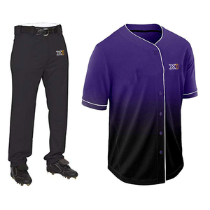 Uniformes de béisbol de moda caliente ODM Etiqueta personalizada Conjuntos de ropa deportiva de buena calidad Transpirable-Precios al por mayor - Product Image 2