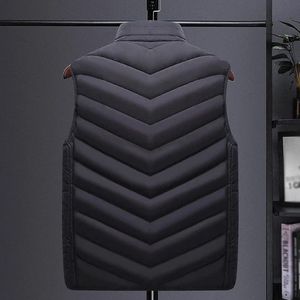 Gilet léger personnalisé veste sans manches à bulles chaude compressible grande taille hiver hommes gilet bouffant en duvet de canard pour hommes - Product Image 2