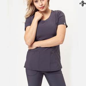 Conjuntos de uniformes de enfermería quirúrgica, venta al por mayor, uniformes de hospital, uniformes médicos de enfermera, conjuntos de médicos para mujer, tela tejida para mujer - Product Image 3