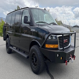 ¡Oferta Imperdible! Superlimpio 2024 GMC Savana LT 3500 4WD Conversión 6.6 Litros V8 Potencia Automática Furgoneta de Lujo Negra - Product Image 1