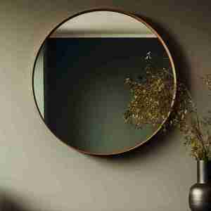 Vente chaude avec conception de prix raisonnable et miroirs fabriqués pour les chambres à coucher artisanat de cadre en bois rond en Inde de haute qualité - Product Image 2