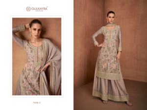 Traje Salwar Kameez con Bordado Étnico Indio de Maruti Fashion, con Dupatta, para Bodas, en Chinon Bordado, para Todas las Temporadas - Product Image 4