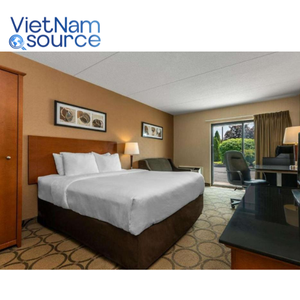 Meubles de chambre d'hôtel en bois massif OEM de luxe Comfort Inn | Conceptions personnalisées Meubles d'hôtel à vendre commandes en gros usine directe - Product Image 4